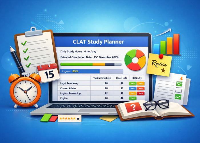 CLAT Study Planner Tool (Plan & Track Your Prep)