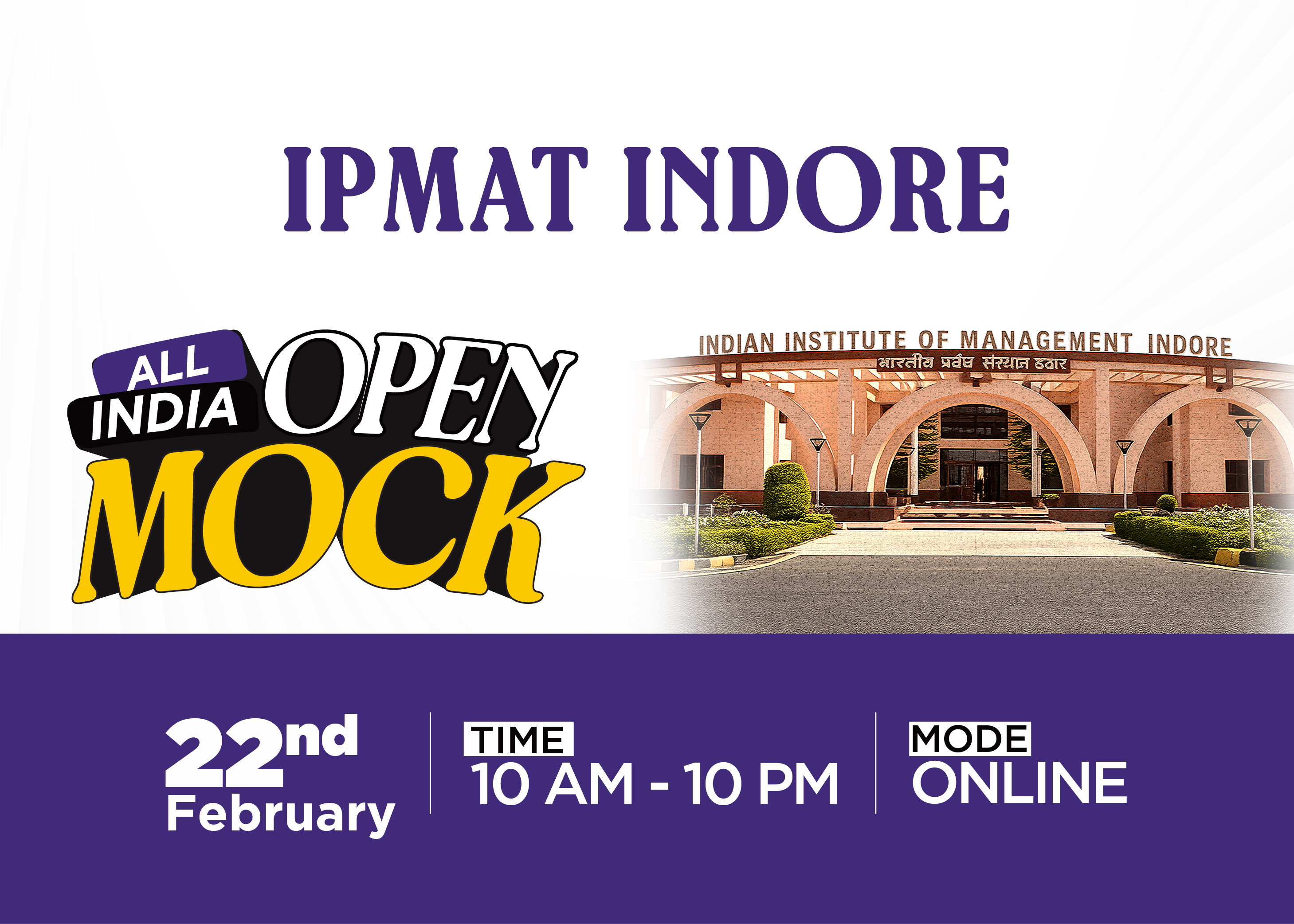 IPMAT INDORE ALL INDIA OPEN MOCK