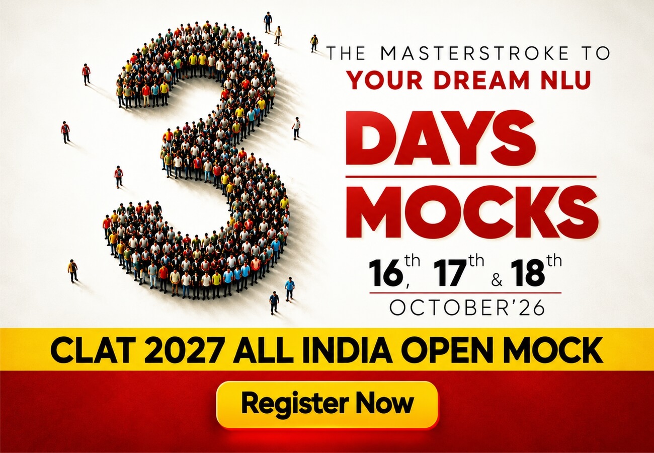 CLAT 2027 AIOM (3 Days, 3 Mocks)